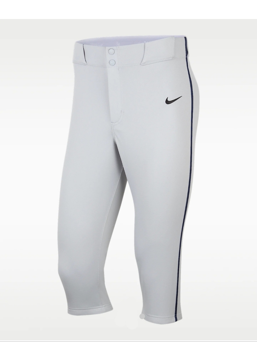 NWT Nike Men's Vapor Select 2 High Piped Baseball Pants Grey/Navy FZ1375-014 M